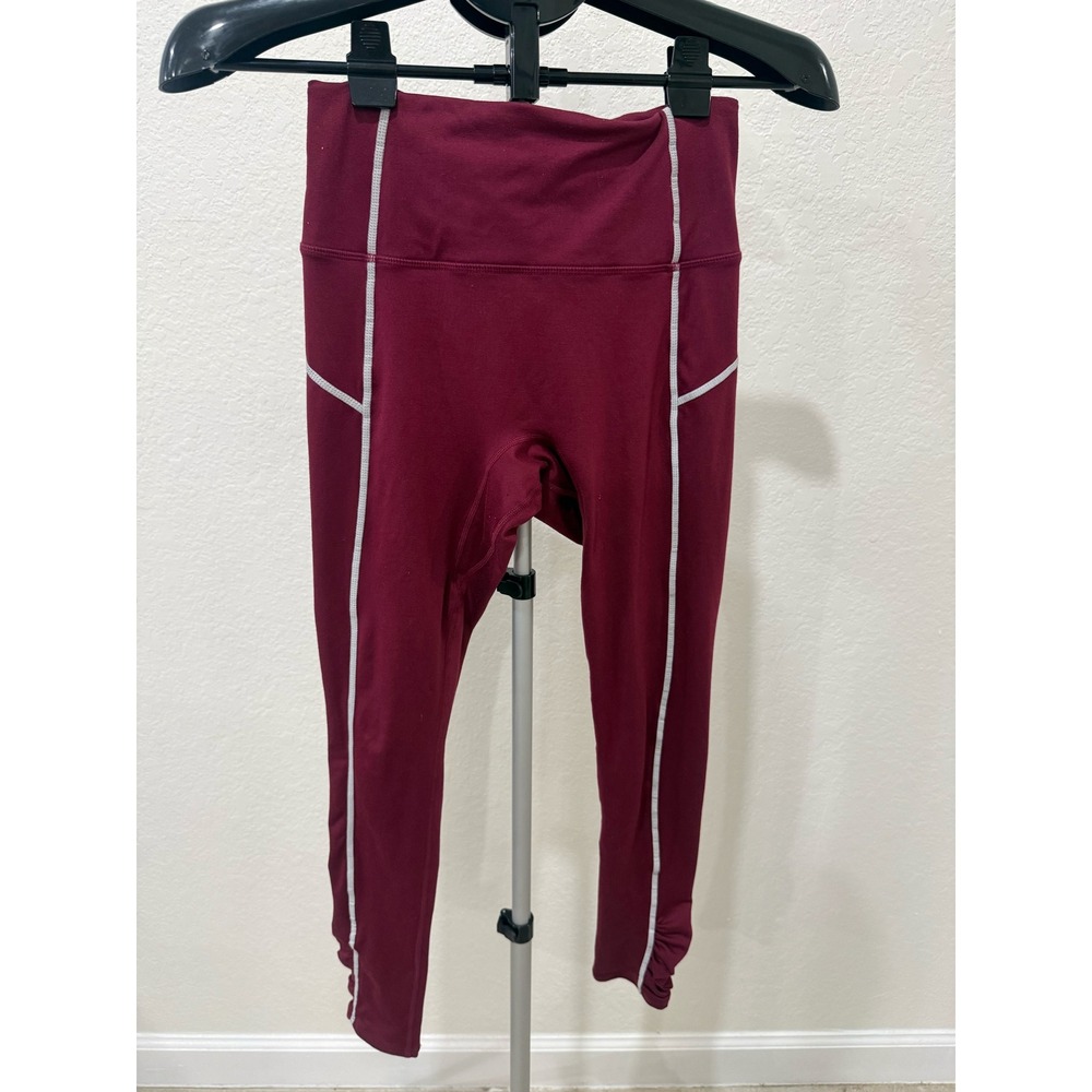 Free People Movement Women's You're A Peach Legging High Rise Burgundy S